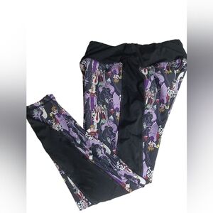 Disney Active Leggings Disney Villains Ankle Length Black Sz. 1